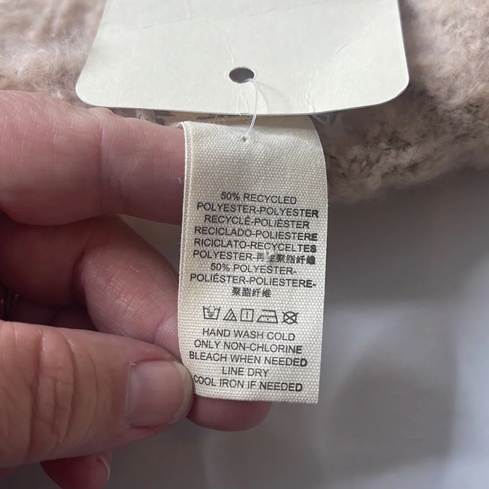Free People Ripple Recycled Blend Blanket Scarf Barely Grey